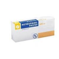 Метформин-Рихтер 500мг №60 таблетки