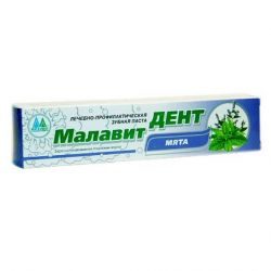 Малавит дент зубная паста мята 75г