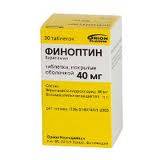 Финоптин 40мг №30 таблетки