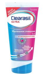 Клерасил ультра крем-гель/маска идеальное очищение 2 в 1 туба 200мл