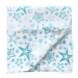 Глориес муслиновая пеленка Голубые звезды 120х120см