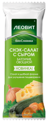 Леовит Биослимика батончик овощной снэк-салат с сыром 25г
