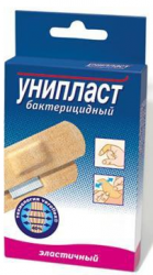 Пластырь унипласт бактериц.n8 эластичный