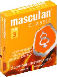 Маскулан Classic 3 Dotty&Ribbed презервативы 3шт