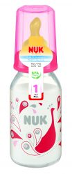 Нук бутылочка стеклянная 125мл с латексной антиколиковой соской р.1