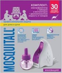 Москитол Защита для взрослых от комаров комплект (электрофумигатор+жидкость 30 ночей)