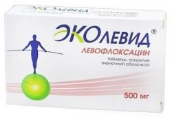 Эколевид 500мг №10 таблетки