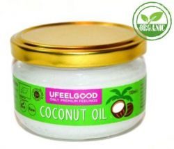 Кокосовое масло пищевое холодный отжим 100мл organic в стекле