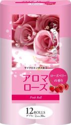Фуджиеда Сеиши туалетная бумага двухслойная с ароматом розы и малины 27