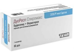 Дуоресп Спиромакс порошок для ингаляций озир. 320мкг + 9мкг/доза (60доз) №1