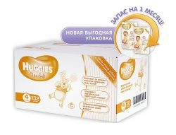 Хаггис подгузники Elite Soft (4) 8-14кг 132шт