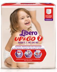 Либеро трусики Up&go 16-26кг extra large plus 56шт