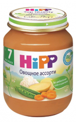 Хипп пюре овощное ассорти с 7 мес 125г