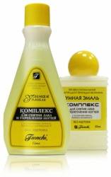 Умная эмаль комплекс для снятия лака и укрепления ногтей лимон 30мл
