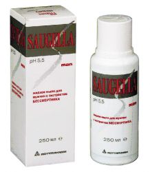 Саугелла Мен мыло для интимной гигиены 250м