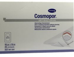 ХАРТМАНН/HARTMANN Космопор антибактериальная самоклеющаяся повязка с серебром 15x8см 25шт
