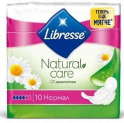 Либресс Нейчерал Кеар Нормал  прокладки10 штук (Libresse Natural Care Normal)