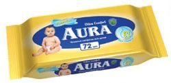Аура салфетки детские влажные Ультра комфорт №72