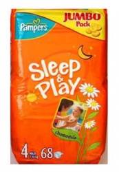 Памперс подгузники Sleep&Play (4) 7-14кг maxi 68шт