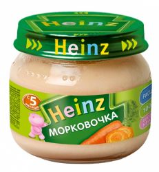 Хайнц пюре Морковочка с 5 мес 80г
