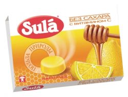 Зула леденцы лимон-мед 18г