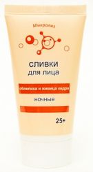 Микролиз сливки для лица ночные Облепиха / живица кедра 25+ 50мл