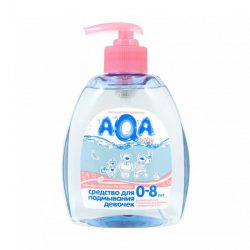 Средство для подмывания AQA baby для девочек с дозатором 300мл