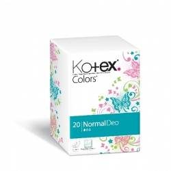 Котекс прокладки ежедневные colors normal deo 20шт