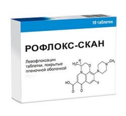 Рофлокс-Скан 250мг №10 таблетки