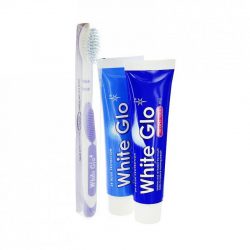 Набор зубная паста White Glo день+ночной гель зубная щетка