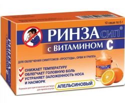 Ринзасип апельсин с витамином С 5г №10 пор.