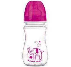 Канпол беби бутылочка антиколиковая с широким горлышком 3+ Easy Start 240мл