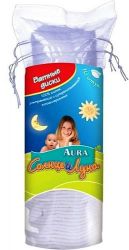 Аура СОЛНЦЕ И ЛУНА Ватные диски детские 70шт