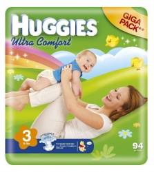 Хаггис подгузники Ultra Comfort (3) 5-9кг 94шт