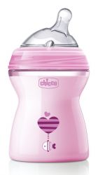 Чикко бутылочка Natural Feeling 2мес.+