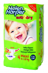 Хелен Харпер подгузники Soft&Dry maxi 9-18кг 12шт