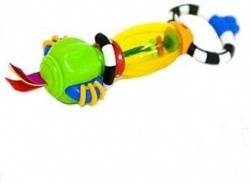 Нуби игрушка развивающая погремушка-прорезыватель dippy rattle 3мес+