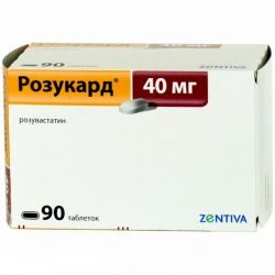 Розукард 40мг №90 таблетки