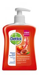 Деттол мыло жидкое антибактериальное для рук с экстрактом граната и малины 250мл