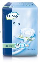 ТЕНА Слип Супер M дышащие подгузники для взрослых 10 штук (TENA Slip Super M)