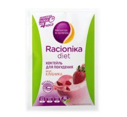 Рационика Диет коктейль клубника плюс 25г №1 пакет
