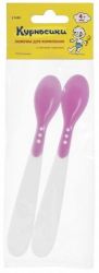 Курносики ложечка для кормления термочувствительная 2шт 4мес+
