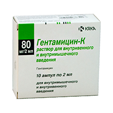 Гентамицин-к 80мг/2мл №10 амп.