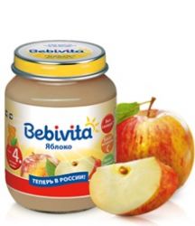 Бебивита пюре яблоко с 4 мес 100г