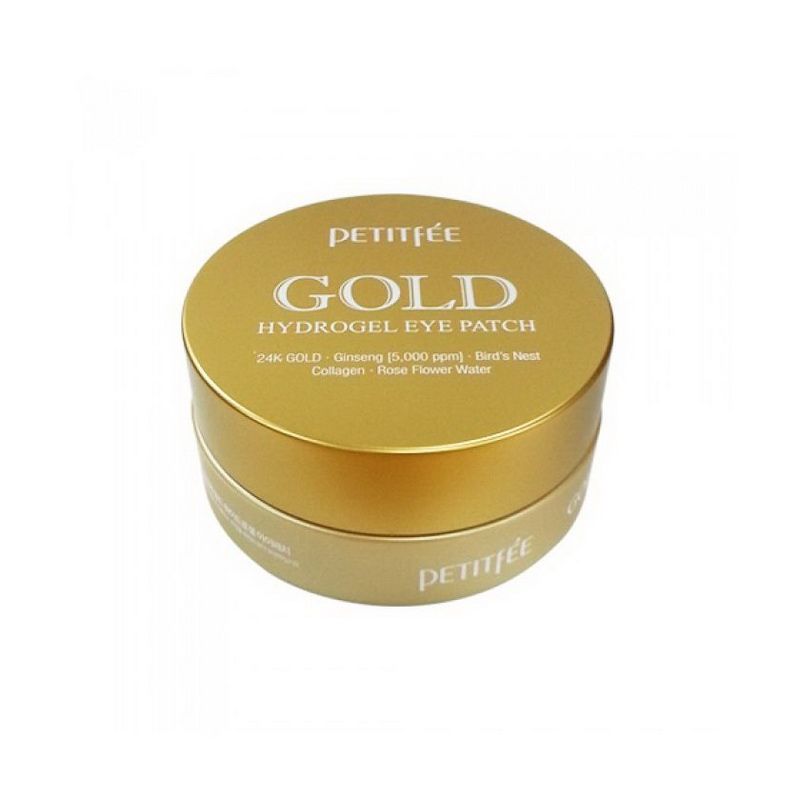 Гидрогелевые патчи для области вокруг глаз PETITFEE с 24-каратным золотом