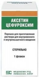 Аксетин флакон порошок для раствора 750мг 1 шт.