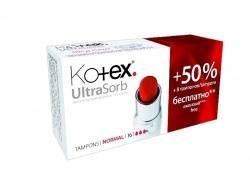 Котекс тампоны ultra sorb normal 16шт+8шт