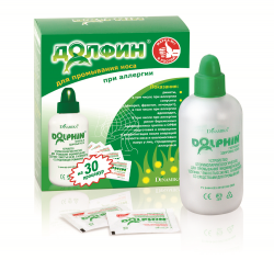 Долфин устройство для промывания носа + средство при аллергии №30 пакетики