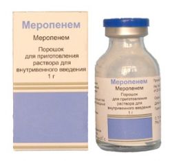 Меропенем порошок для инъекций 1г №1 флакон