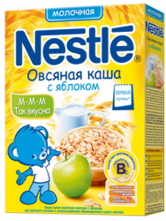 Нестле каша молочная овсяная с яблоком 250г